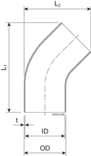 BEND-45 38.1-POL-316L