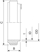 MALE PART IDF 76.1-316L