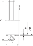 MALE PART RJT 101.6-304L