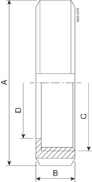 NUT F DN15 HSF0 1.4301