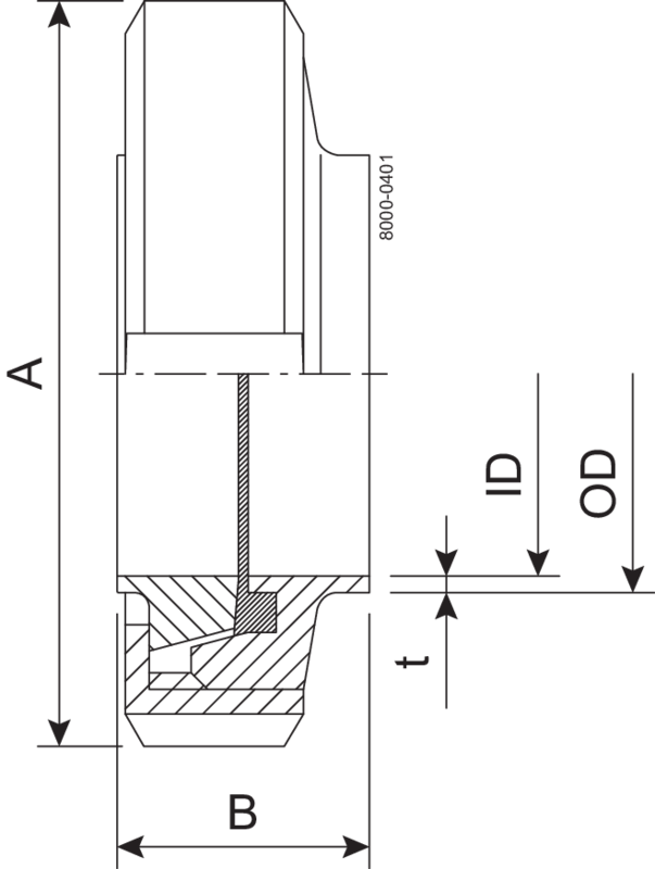 UNION S DN40 HSF0 1.4307 EPDM