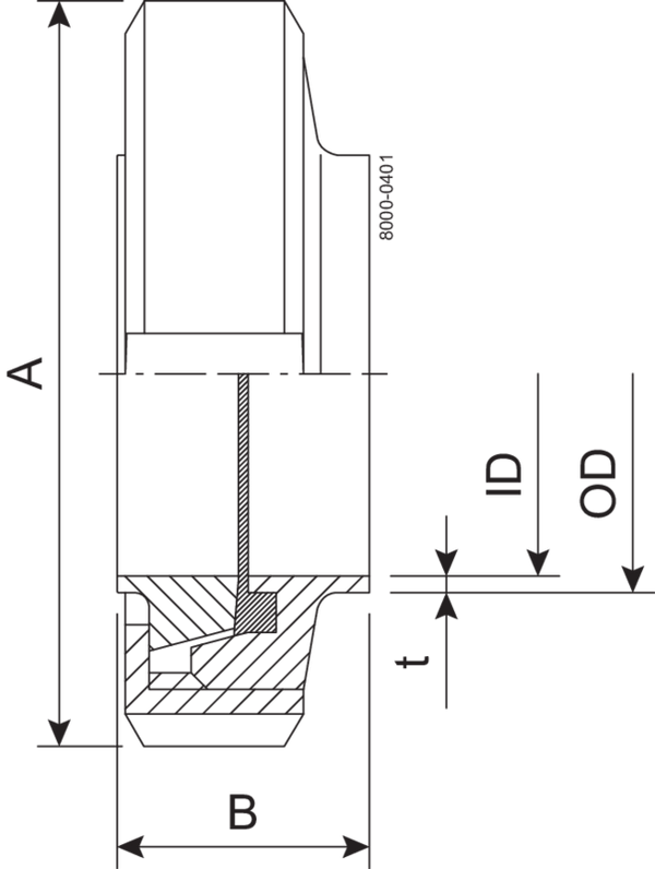 UNION S DN25 HSF0 1.4307 EPDM