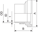 LINER BS DN15 H3 1.4404