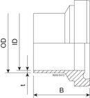 LINER BS DN50 H3 1.4404