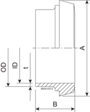 LINER LONG DN40 ID=1.6 1.4307