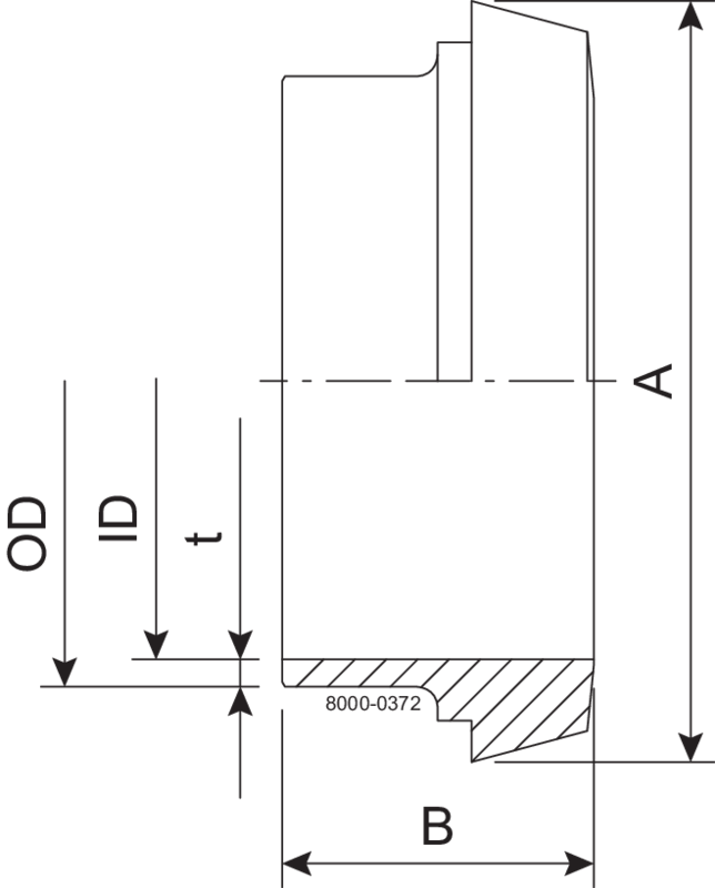 LINER LONG DN40 ID=1.6 1.4307