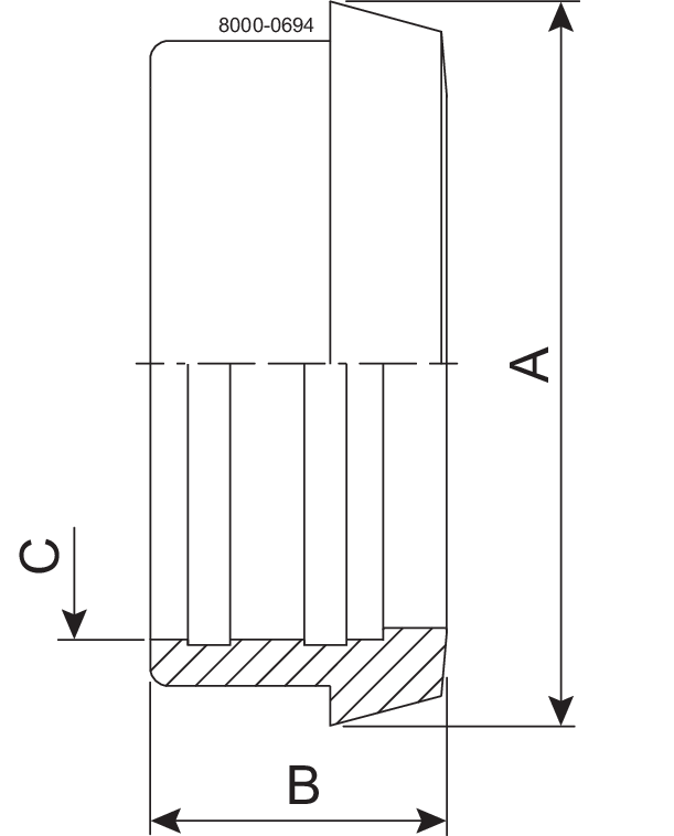 LINER EXP DN100 1.4301