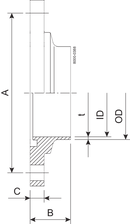 FLANGE PN16 DN50 HSF0 1.4404