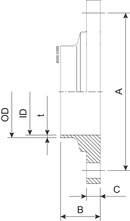 FLANGE PN10 DN65 HSF0 1.4404