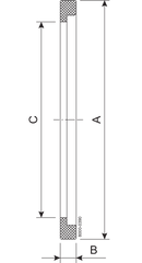 GASKET FLANGE DN80 FPM