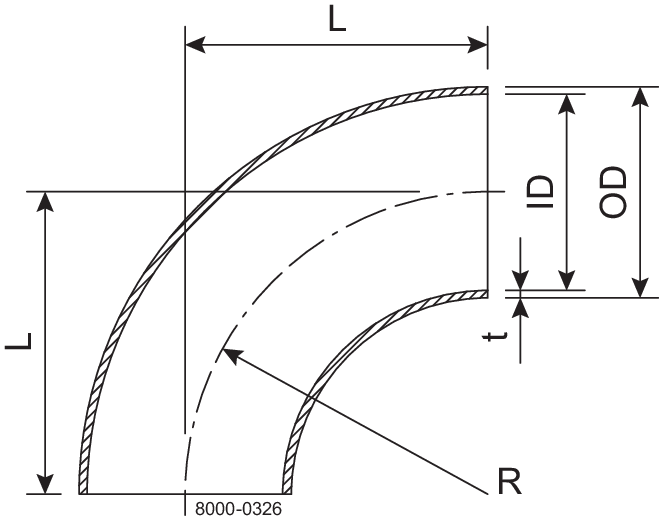BEND-90 38-SHORT-POL/RAW-316L