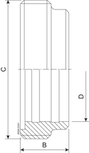 MALE PART SMS 63.5-304
