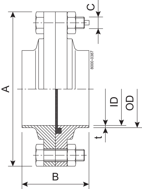 FLANGE COMPLETE 51-316L EPDM