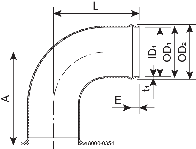 HOSE LINER-90 38-SB-316L