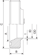 RED. MALE PART 76.1-51-316L