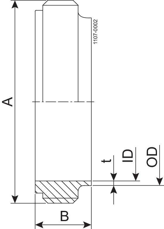 MALE PART ISO 38-316L