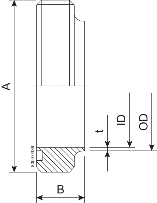 MALE PART SMS 76.1-304L