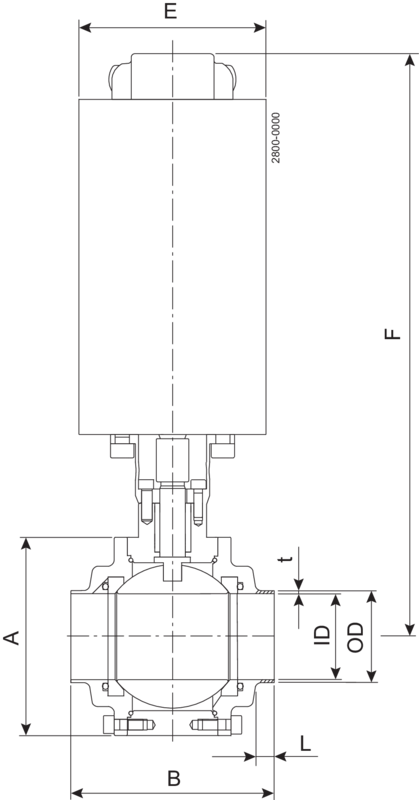 BALL VALVE SBV-ISO101-C/C-NC