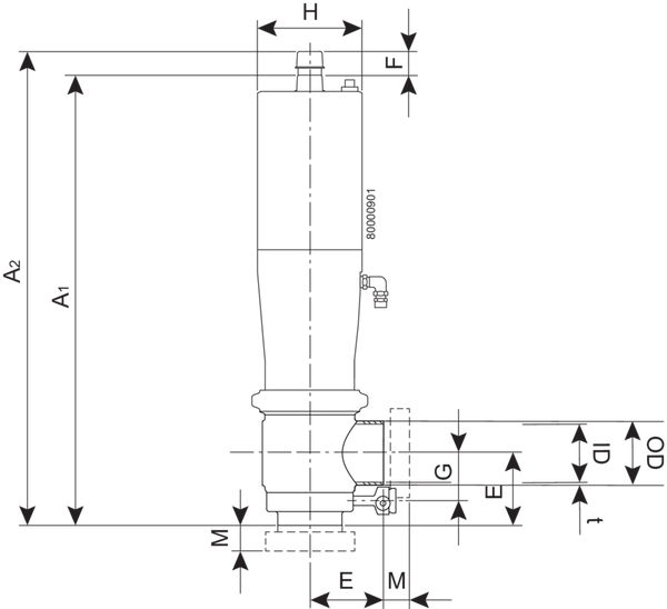 VALVE SMP-BC W DN80 20 NC