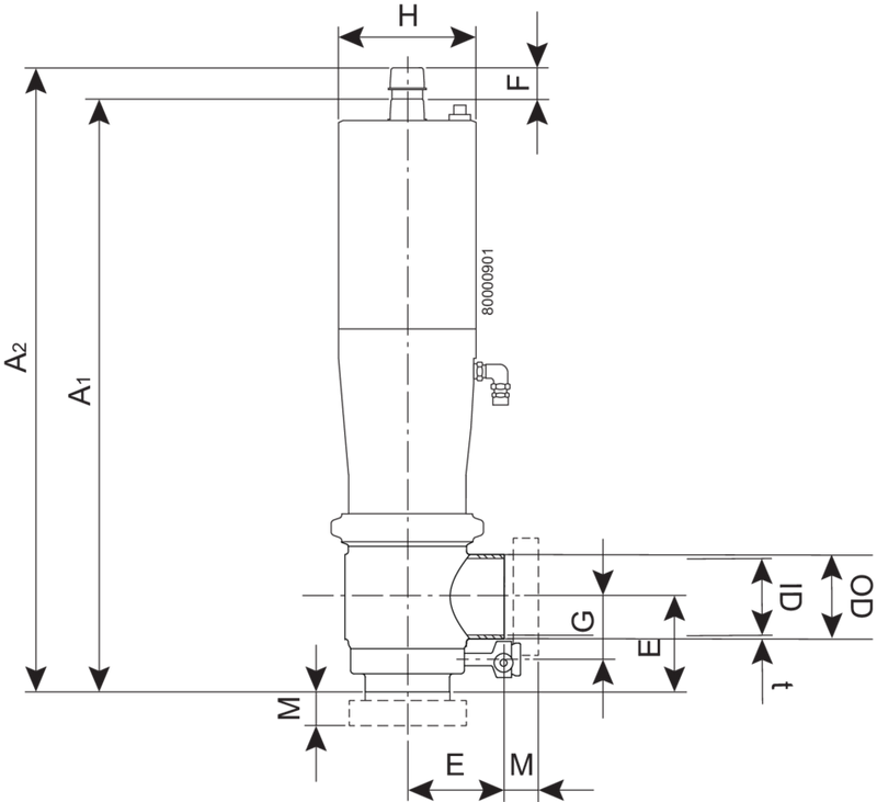 VALVE SMP-BC W DN80 20 NC EPDM