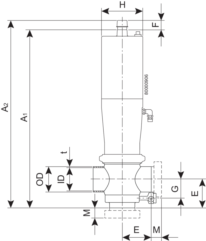VALVE SMP-BC W DN80 30 NC NBR