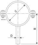 PIPE SUPPORT DN15-SB-304